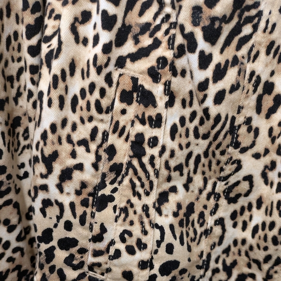 Chico's Animal Print Jean Jacket - Picture 7 of 16